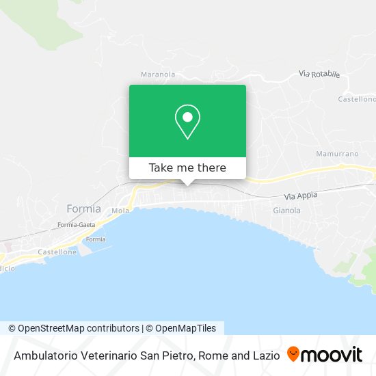 Ambulatorio Veterinario San Pietro map