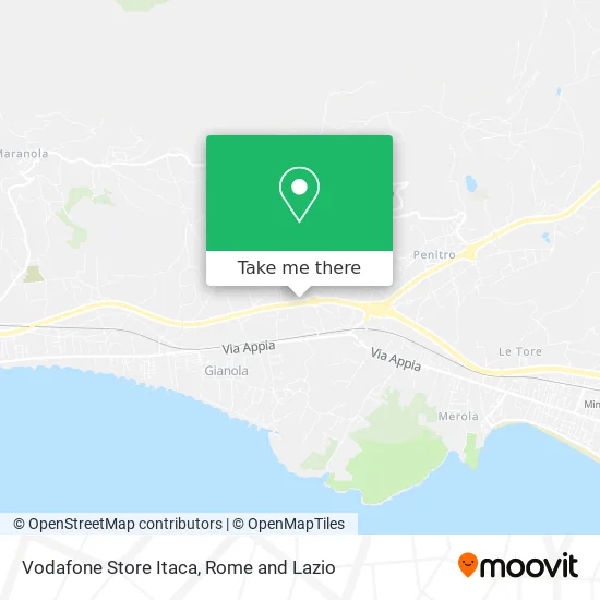 Vodafone Store Itaca map