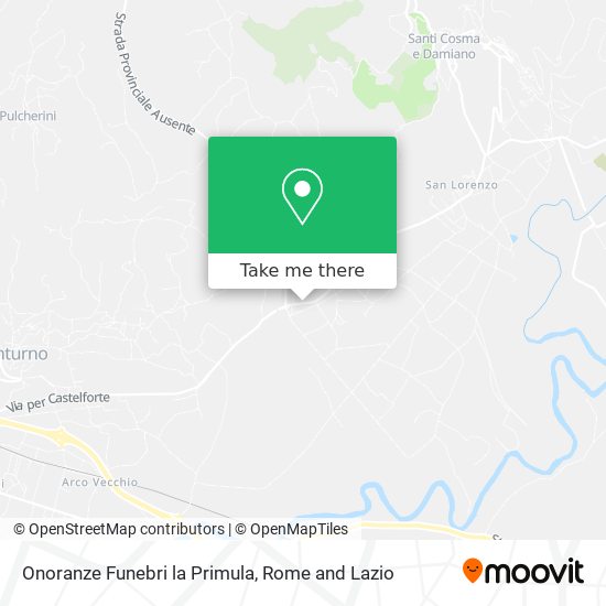 Onoranze Funebri la Primula map