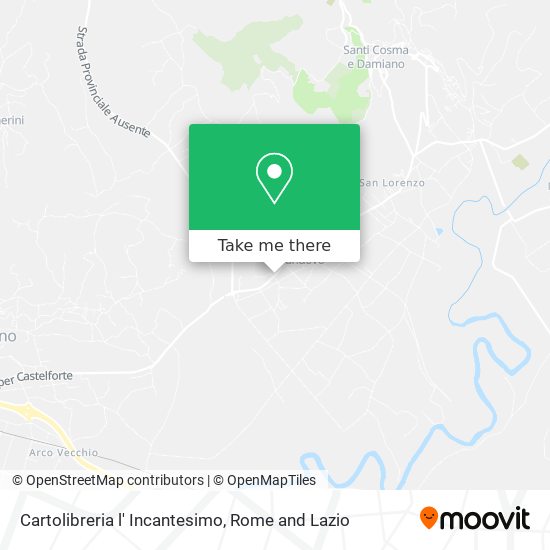 Cartolibreria l' Incantesimo map