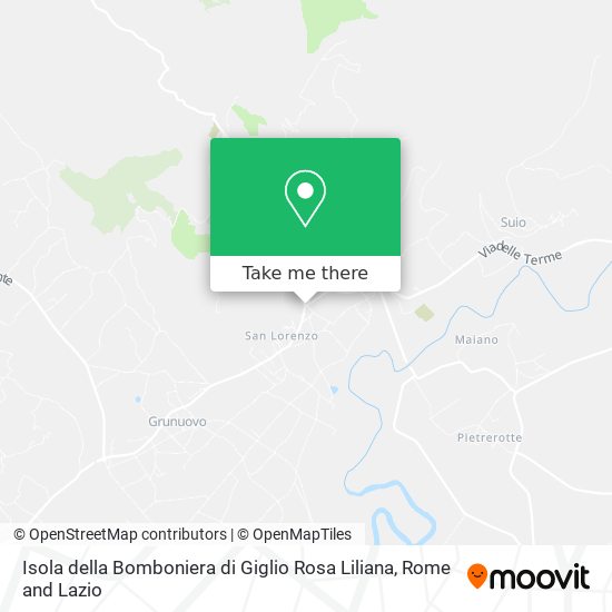 Isola della Bomboniera di Giglio Rosa Liliana map