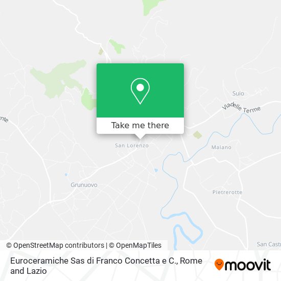 Euroceramiche Sas di Franco Concetta e C. map
