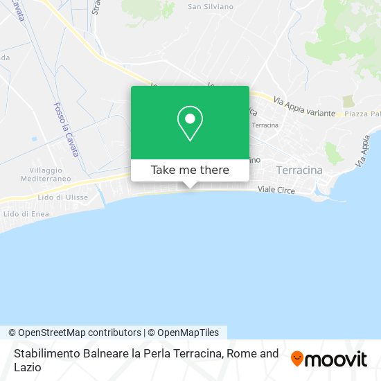 Stabilimento Balneare la Perla Terracina map