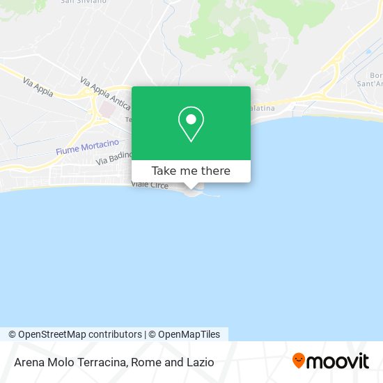 Arena Molo Terracina map