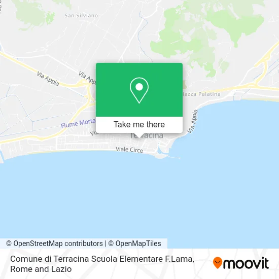 Terracina Municipality Elementary School F.Lama map