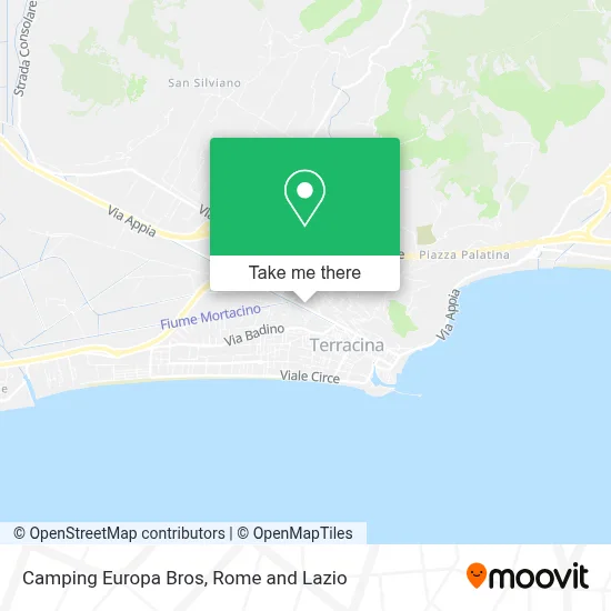 Camping Europa Bros map