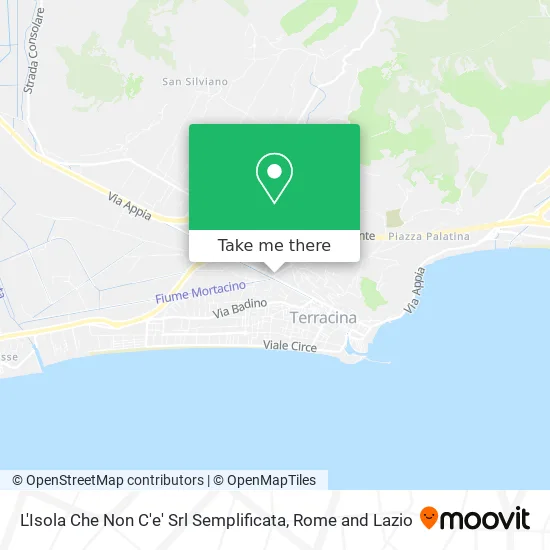 L'Isola Che Non C'e' Simplified Srl map