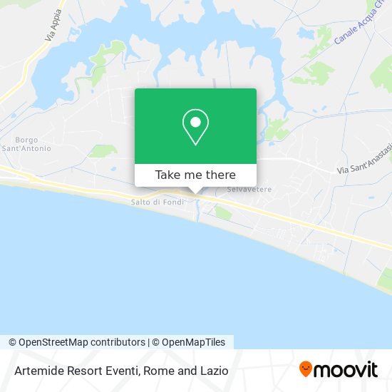 Artemide Resort Eventi map