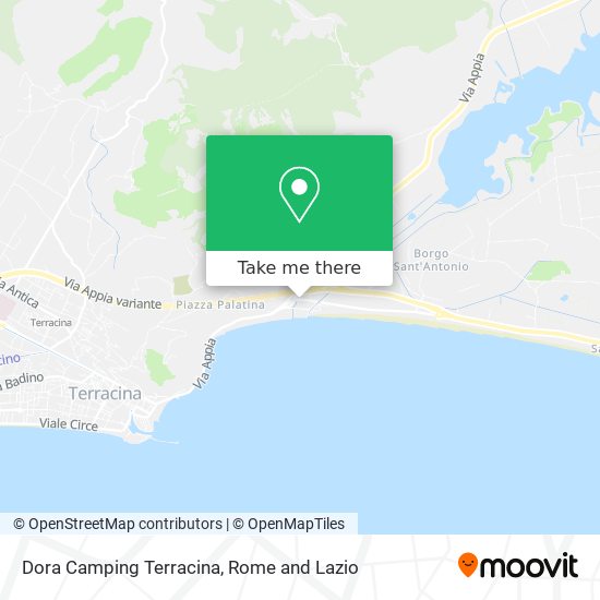 Dora Camping Terracina map