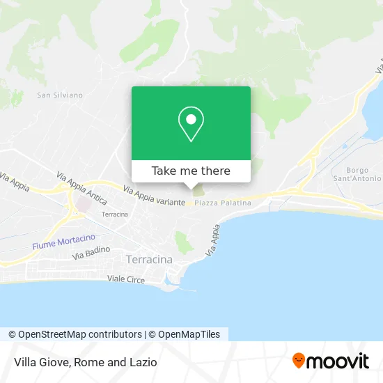 Villa Giove map