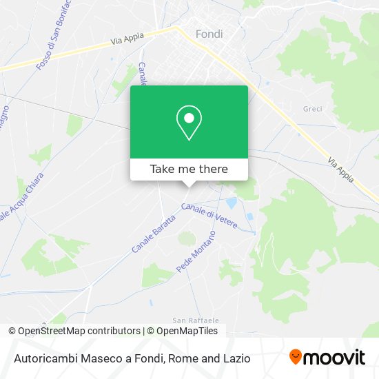 Autoricambi Maseco a Fondi map