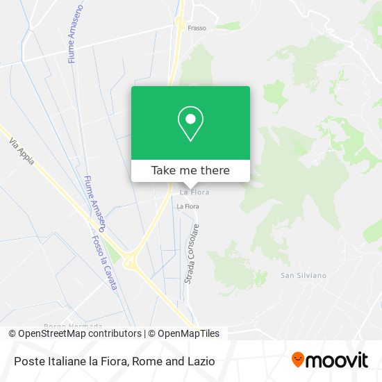 Poste Italiane la Fiora map