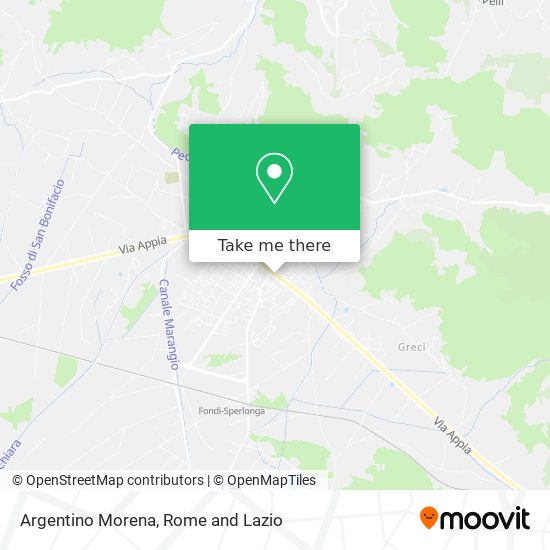 Argentino Morena map
