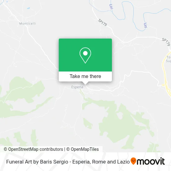 Funeral Art by Baris Sergio - Esperia map