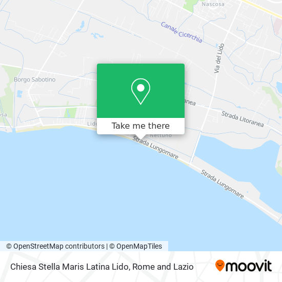 Chiesa Stella Maris Latina Lido map