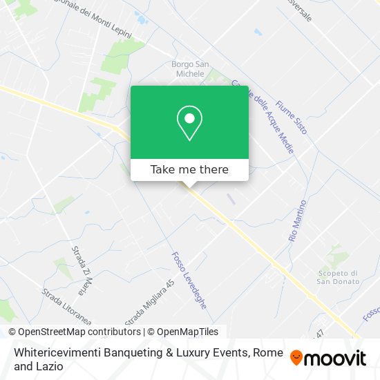 Whitericevimenti Banqueting & Luxury Events map