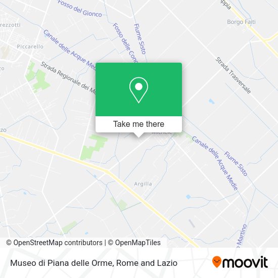 Museo di Piana delle Orme map