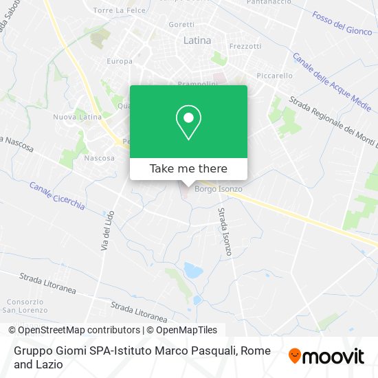 Gruppo Giomi SPA-Istituto Marco Pasquali map
