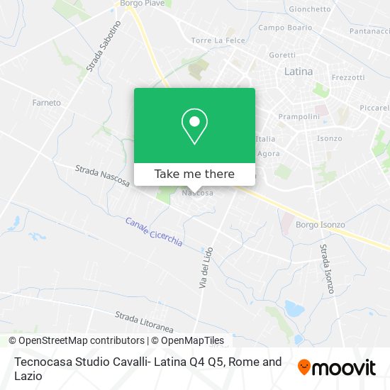 Tecnocasa Studio Cavalli- Latina Q4 Q5 map