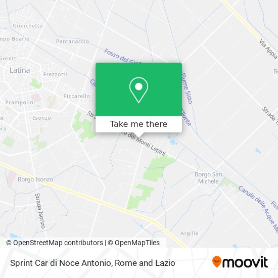 Sprint Car di Noce Antonio map