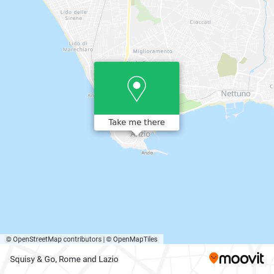 Squisy & Go map