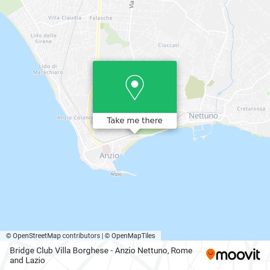 Bridge Club Villa Borghese - Anzio Nettuno map