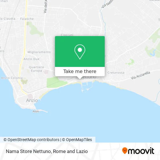 Nama Store Nettuno map