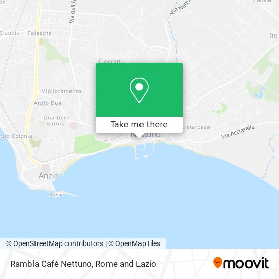 Rambla Café Nettuno map