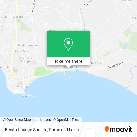 Benito Lounge Societa map