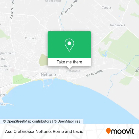 Cretarossa Nettuno Sports Association map