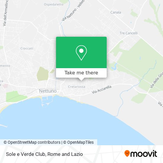 Sole e Verde Club map