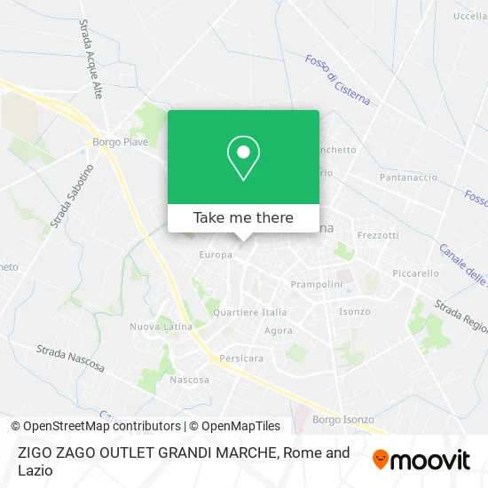 Zigo Zago Outlet Large Brands map