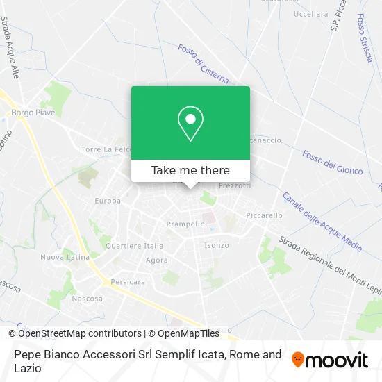 Pepe Bianco Accessories Simplified Srl map