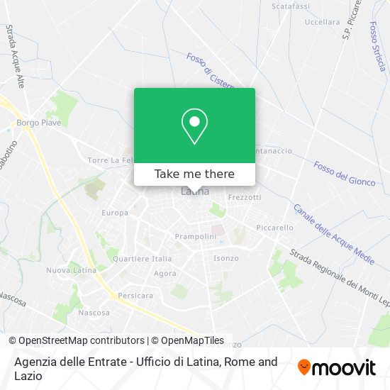 Agenzia delle Entrate - Ufficio di Latina map