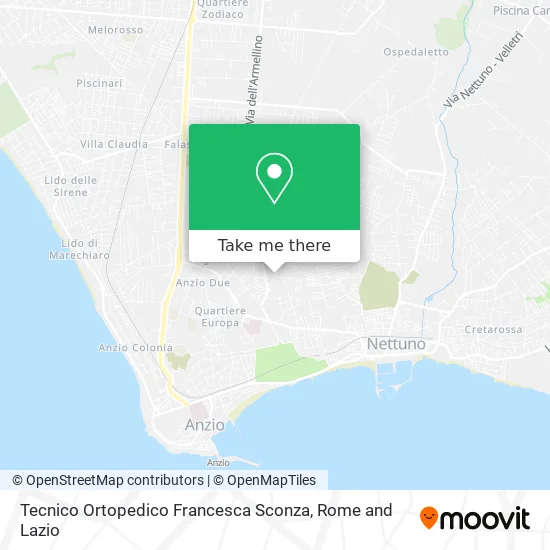 Orthopedic Technician Francesca Sconza map