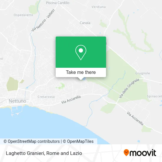 Granieri Small Lake map