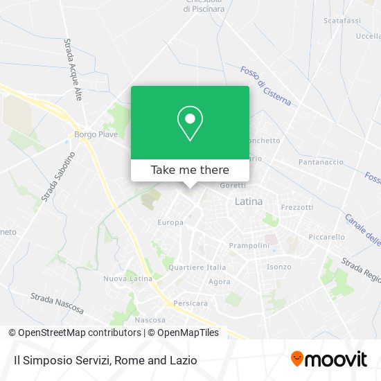 Il Simposio Servizi map