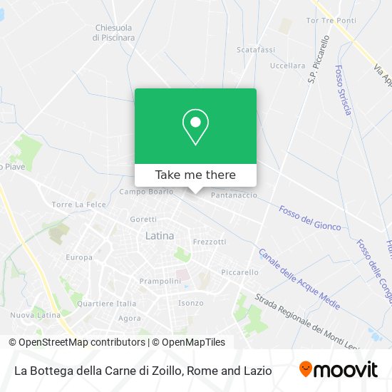 La Bottega della Carne di Zoillo map