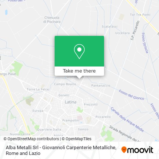 Alba Metalli Srl - Giovannoli Carpenterie Metalliche map