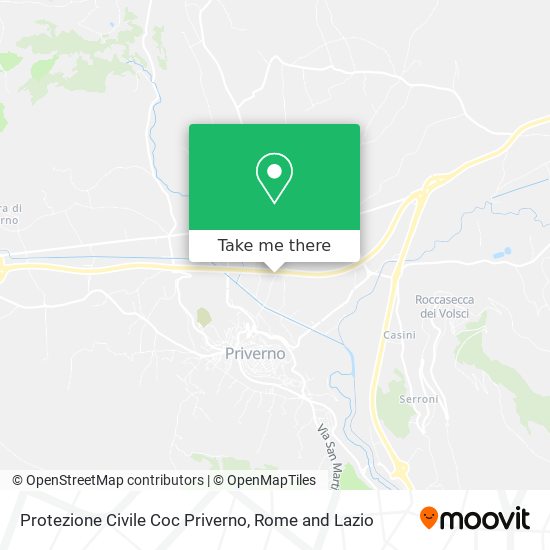 Protezione Civile Coc Priverno map