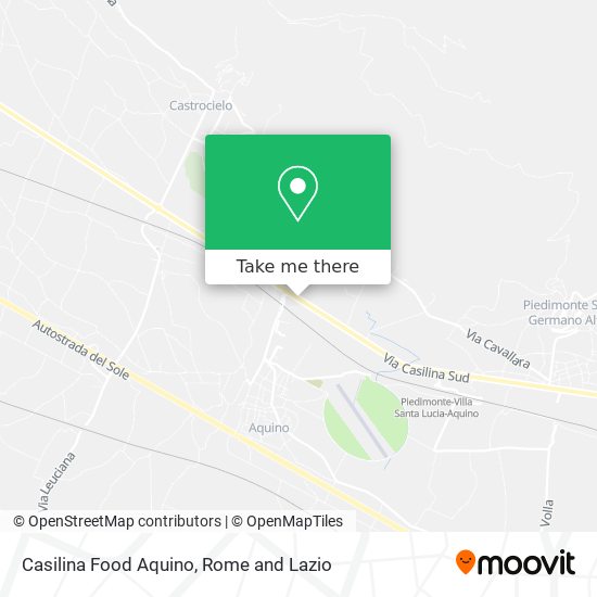 Casilina Food Aquino map