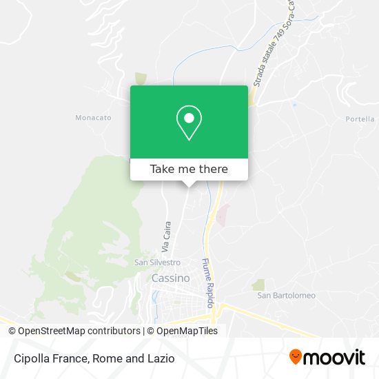 Cipolla France map
