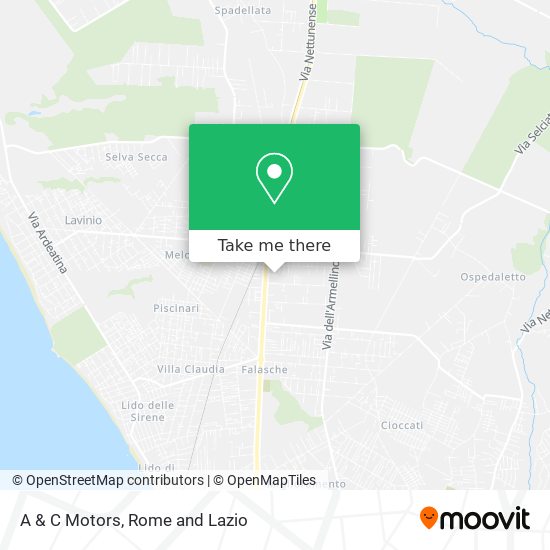 A & C Motors map