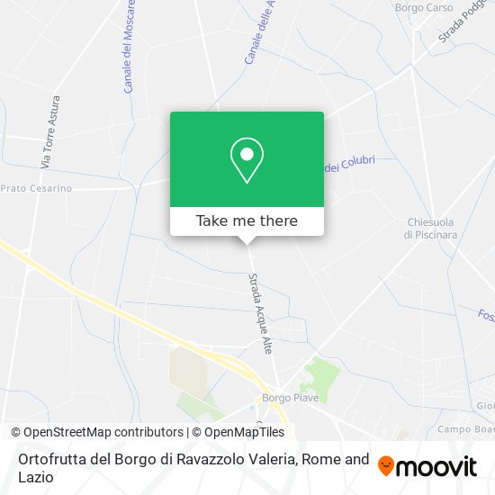 Ortofrutta del Borgo di Ravazzolo Valeria map