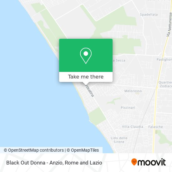 Black Out Donna - Anzio map