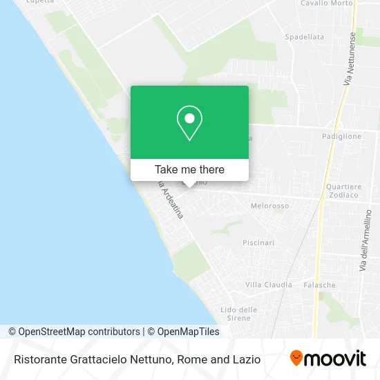 Grattacielo Nettuno Restaurant map