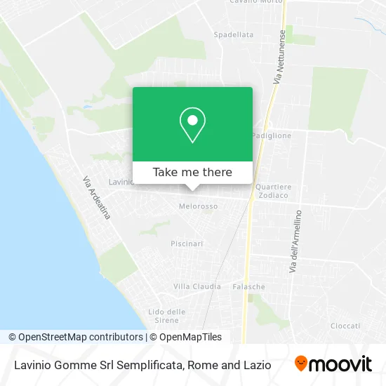 Lavinio Tires Srl Simplified map