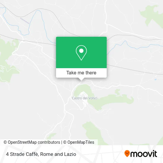 4 Strade Caffè map