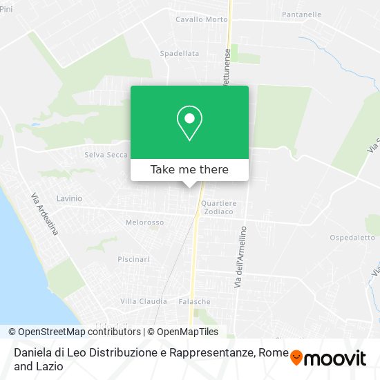 Daniela di Leo Distribuzione e Rappresentanze map