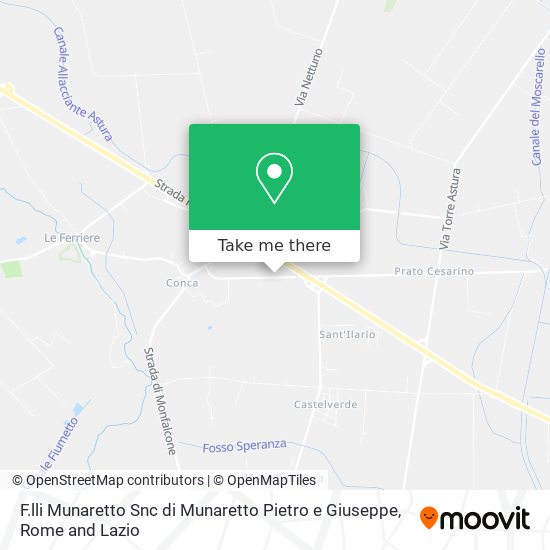 F.lli Munaretto Snc di Munaretto Pietro e Giuseppe map